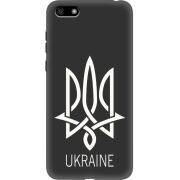 Черный чехол Uprint Huawei Y5 2018 / Honor 7A Тризуб монограмма ukraine