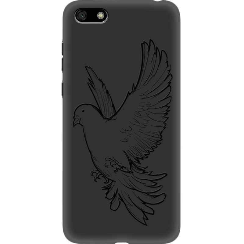 Черный чехол Uprint Huawei Y5 2018 / Honor 7A Dove