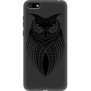Черный чехол Uprint Huawei Y5 2018 / Honor 7A Owl