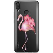 Прозрачный чехол Uprint Huawei P Smart Plus Floral Flamingo