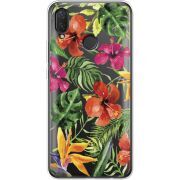 Прозрачный чехол Uprint Huawei P Smart Plus Tropical Flowers