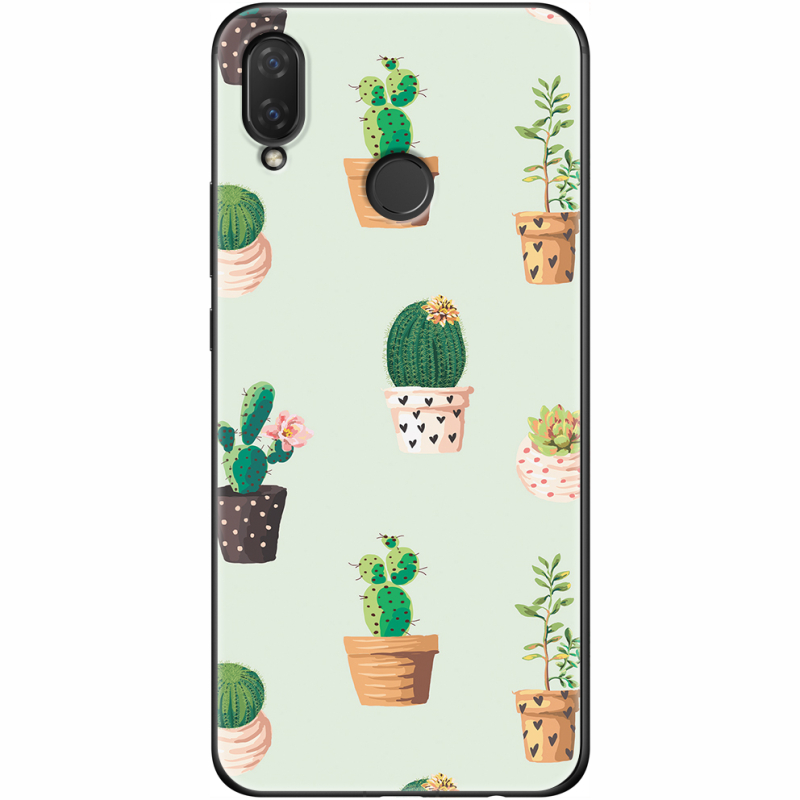 Чехол Uprint Huawei P Smart Plus L-green Cacti