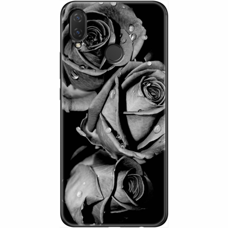 Чехол Uprint Huawei P Smart Plus Black and White Roses