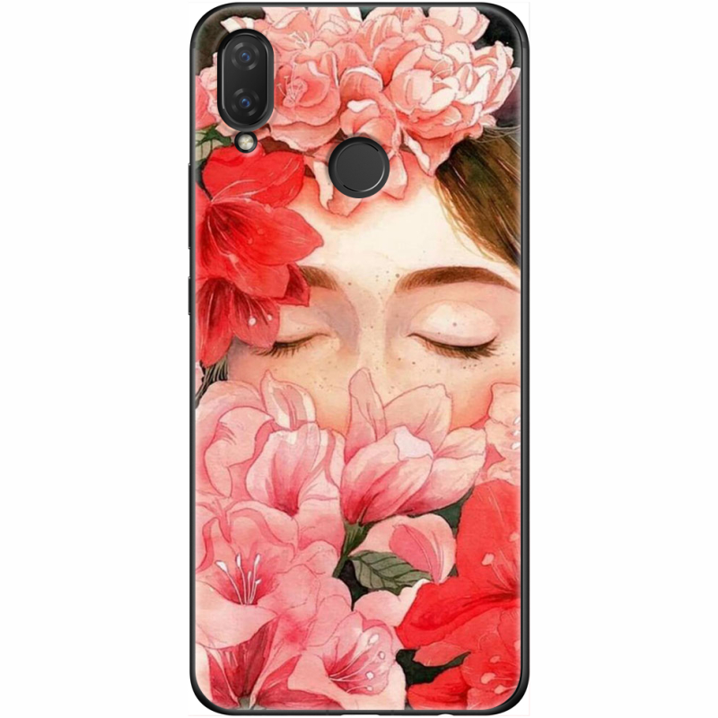 Чехол Uprint Huawei P Smart Plus Girl in Flowers