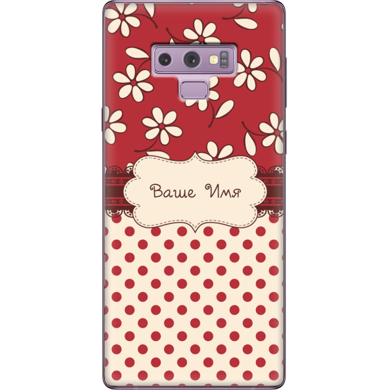 Чехол U-print Samsung N960 Galaxy Note 9 Именной Polka Dots