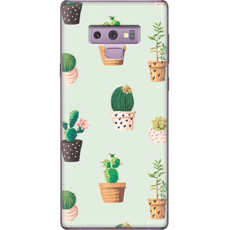 Чехол U-print Samsung N960 Galaxy Note 9 L-green Cacti