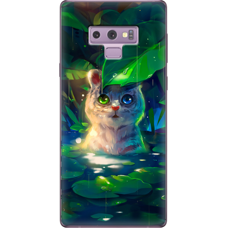 Чехол U-print Samsung N960 Galaxy Note 9 White Tiger Cub