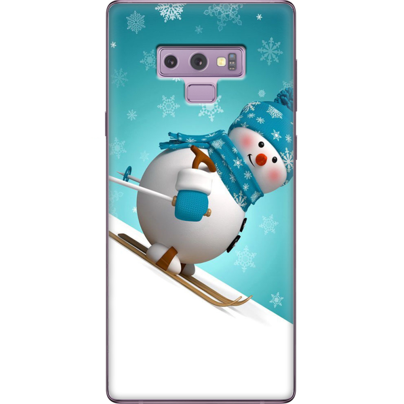 Чехол U-print Samsung N960 Galaxy Note 9 Skier Snowman
