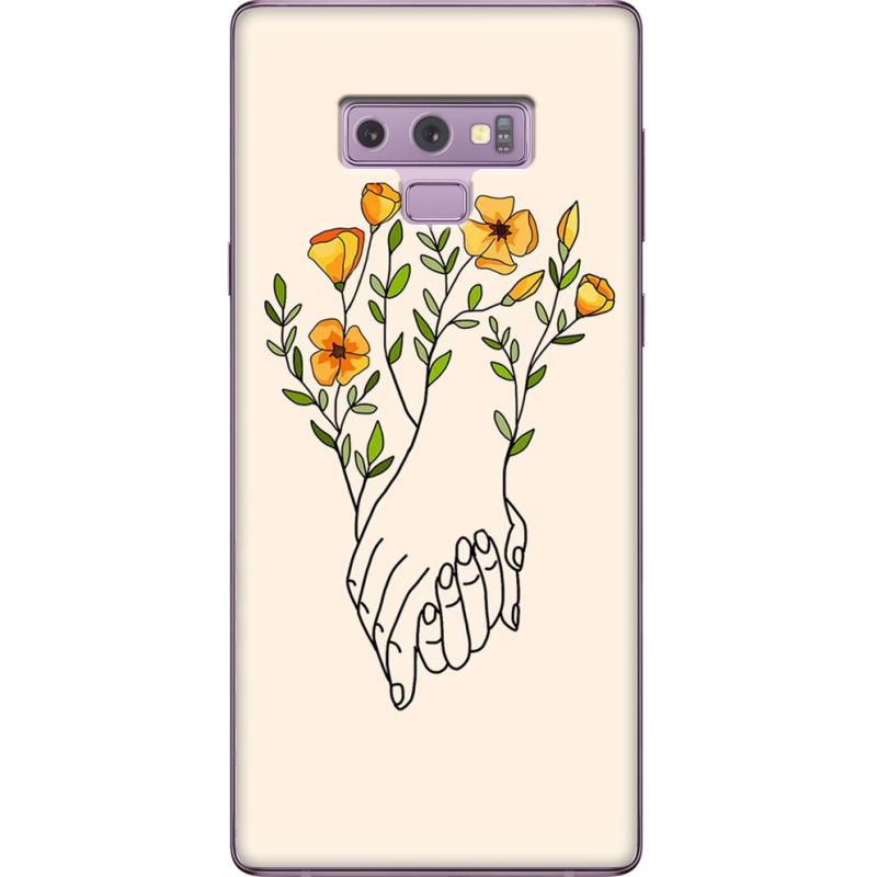Чехол U-print Samsung N960 Galaxy Note 9 Flower Hands