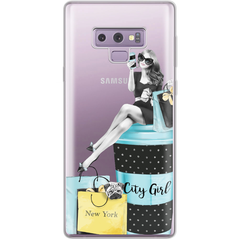 Прозрачный чехол Uprint Samsung N960 Galaxy Note 9 City Girl