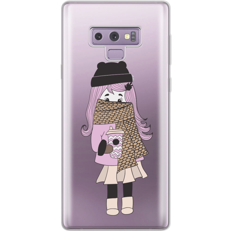 Прозрачный чехол Uprint Samsung N960 Galaxy Note 9 Winter Morning Girl