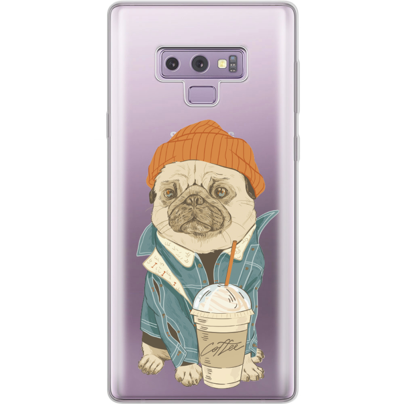 Прозрачный чехол Uprint Samsung N960 Galaxy Note 9 Dog Coffeeman