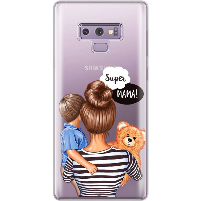 Прозрачный чехол Uprint Samsung N960 Galaxy Note 9 Super Mama and Son