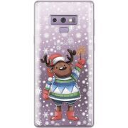 Прозрачный чехол Uprint Samsung N960 Galaxy Note 9 Christmas Deer with Snow