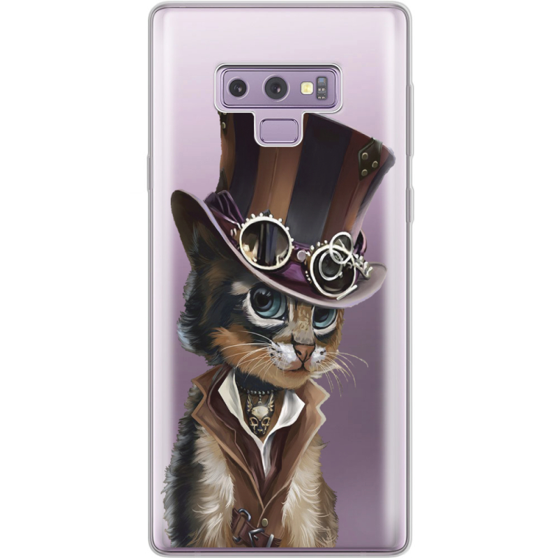 Прозрачный чехол Uprint Samsung N960 Galaxy Note 9 Steampunk Cat