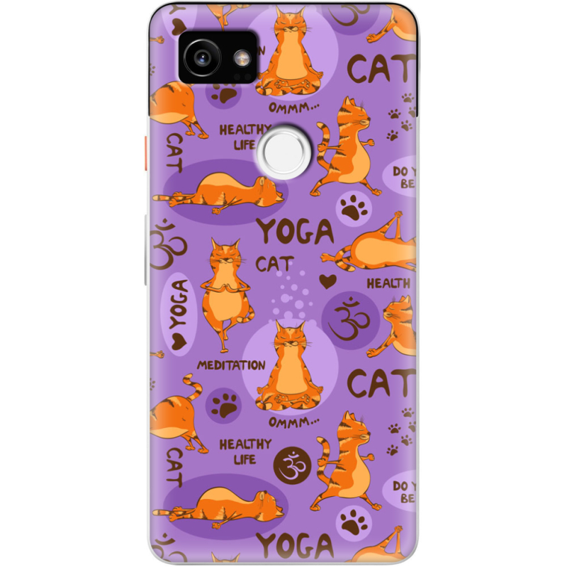 Чехол Uprint Google Pixel 2 XL Yoga Cat