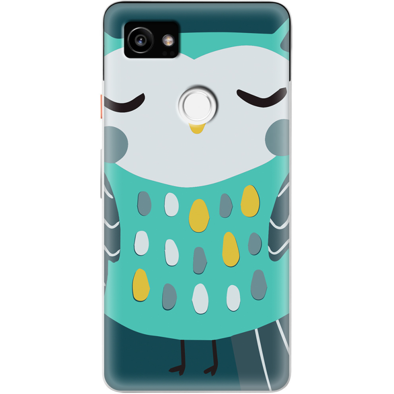 Чехол Uprint Google Pixel 2 XL Green Owl