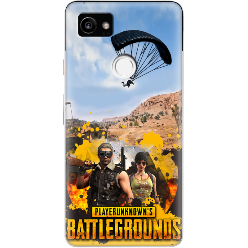 Чехол Uprint Google Pixel 2 XL Pubg parachute