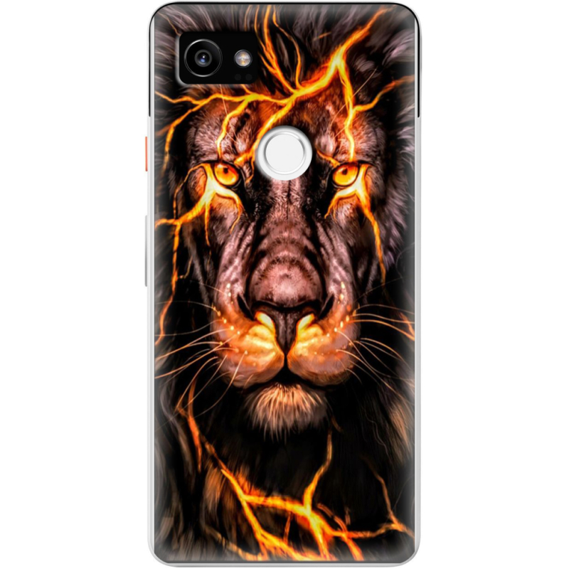 Чехол Uprint Google Pixel 2 XL Fire Lion