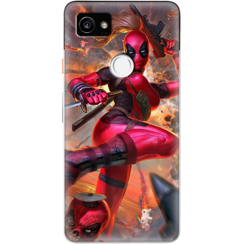 Чехол Uprint Google Pixel 2 XL Woman Deadpool