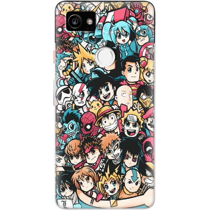 Чехол Uprint Google Pixel 2 XL Anime Stickers