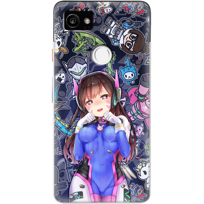 Чехол Uprint Google Pixel 2 XL Overwatch D.VA