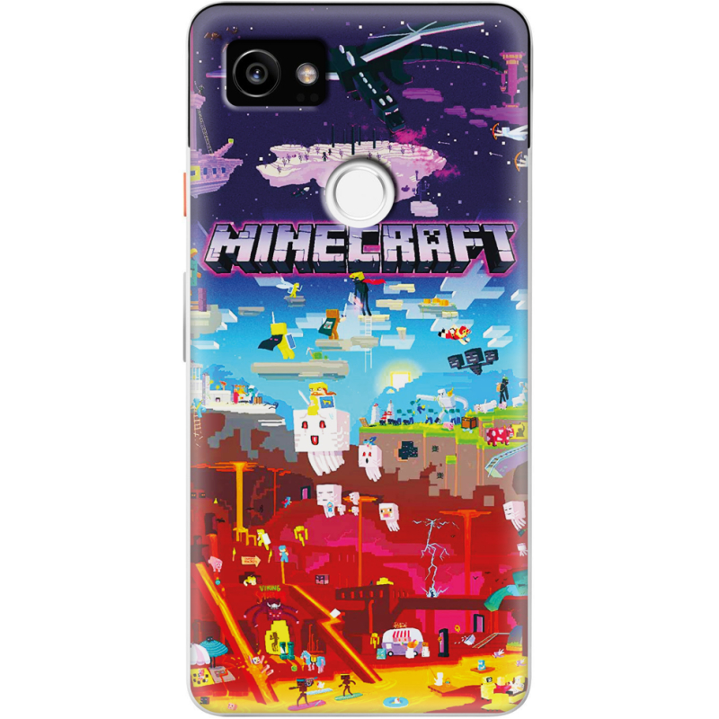 Чехол Uprint Google Pixel 2 XL Minecraft World Beyond