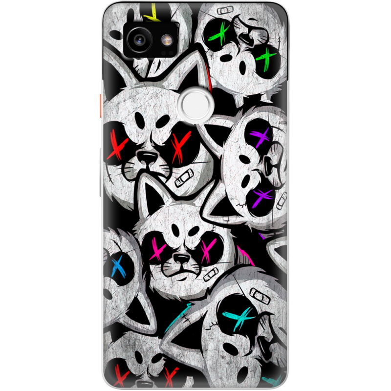 Чехол Uprint Google Pixel 2 XL Monster meow