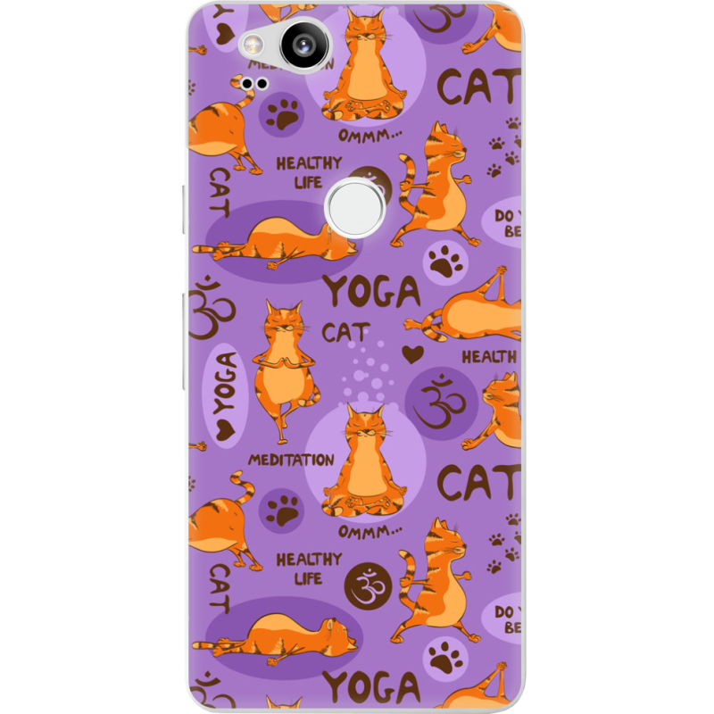 Чехол Uprint Google Pixel 2 Yoga Cat