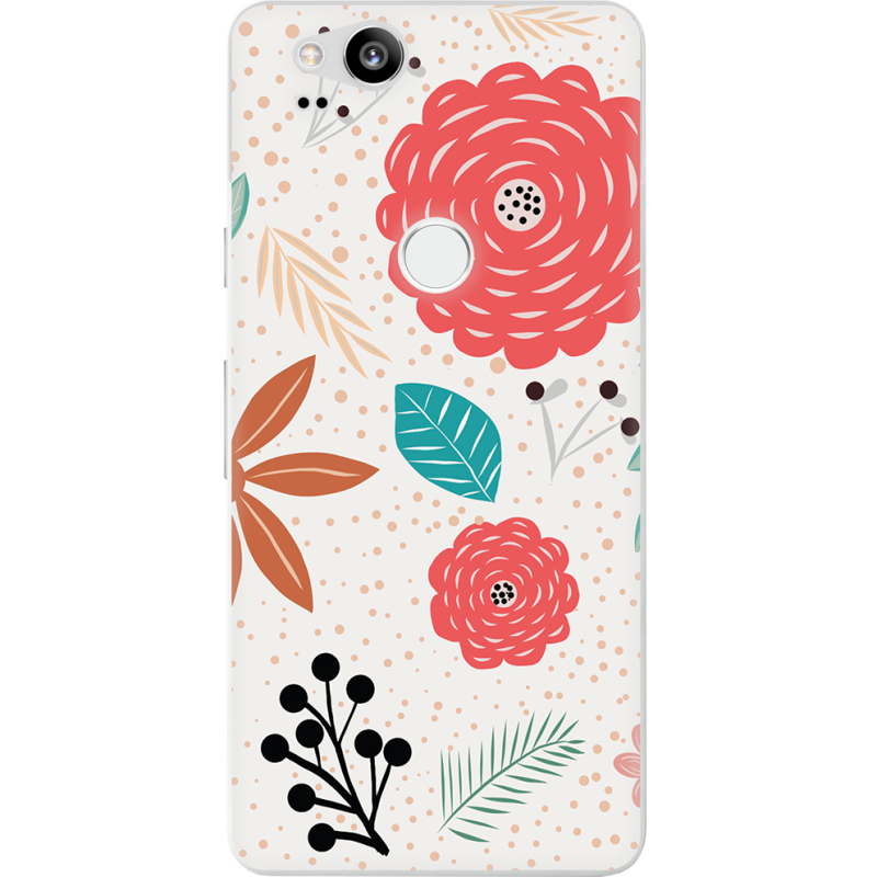 Чехол Uprint Google Pixel 2 Line Flowers