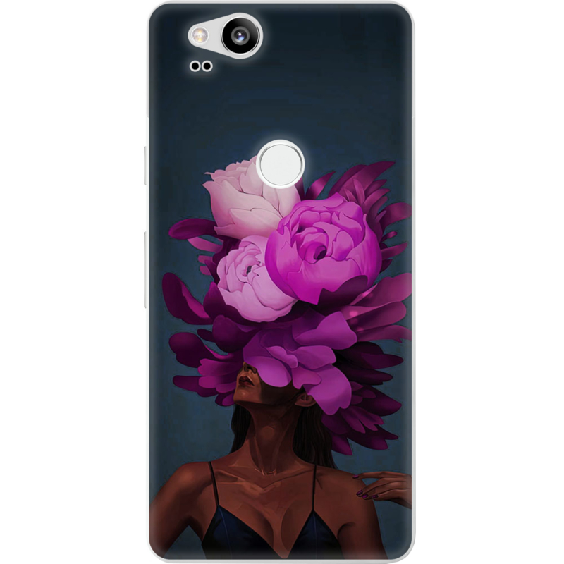 Чехол Uprint Google Pixel 2 Exquisite Purple Flowers