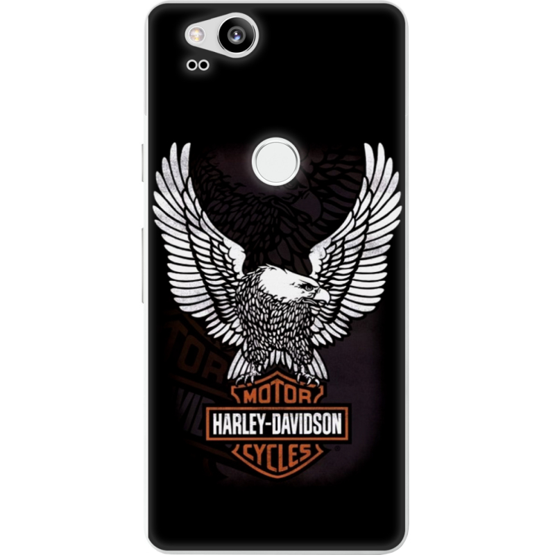 Чехол Uprint Google Pixel 2 Harley Davidson and eagle