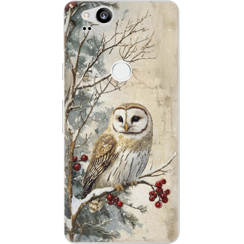Чехол Uprint Google Pixel 2 Christmas Owl