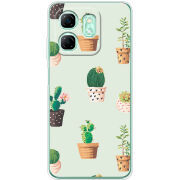 Чохол BoxFace Infinix Hot 50i L-green Cacti