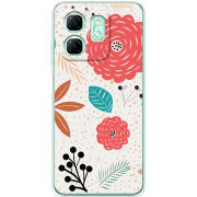 Чохол BoxFace Infinix Hot 50i Line Flowers