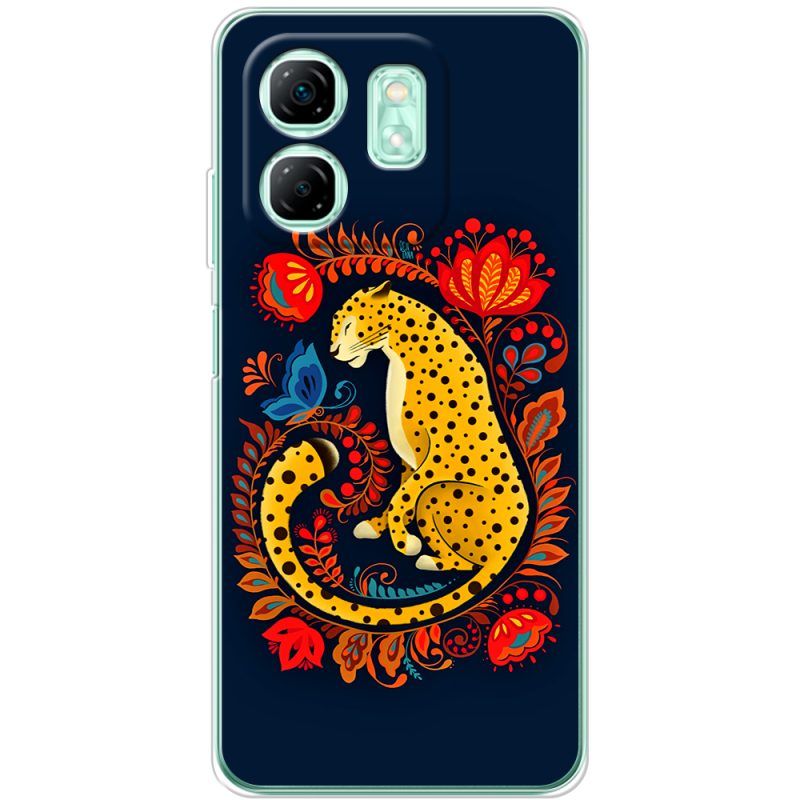 Чохол BoxFace Infinix Hot 50i Petrykivka Leopard