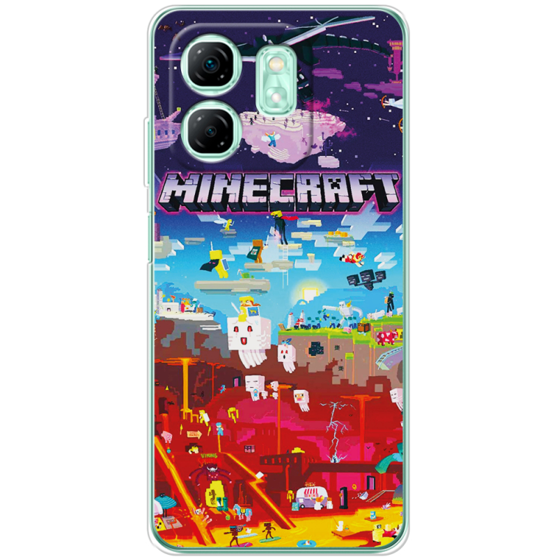 Чохол BoxFace Infinix Hot 50i Minecraft World Beyond