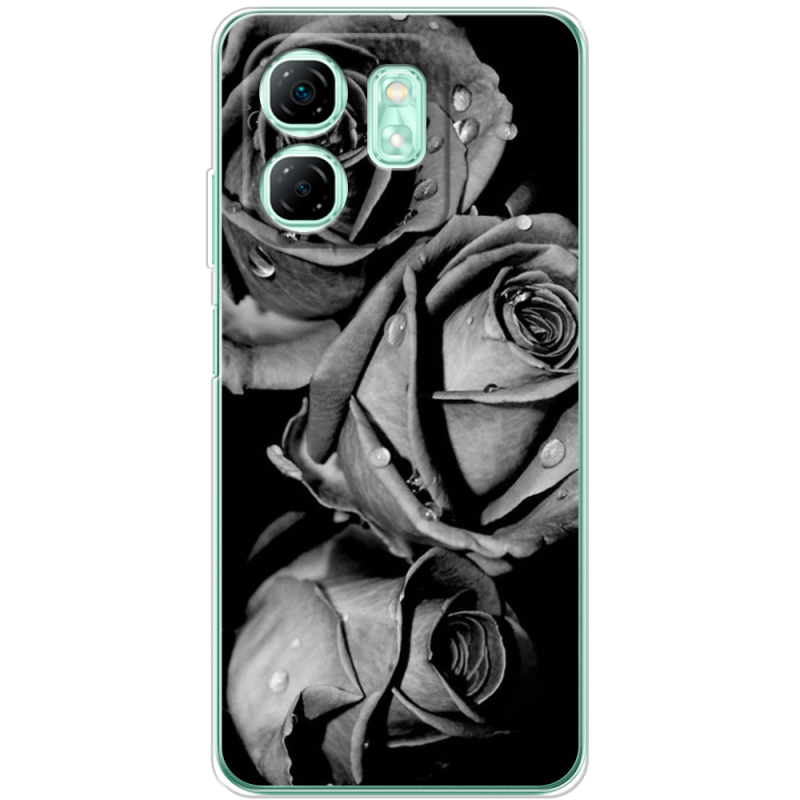 Чохол BoxFace Infinix Hot 50i Black and White Roses