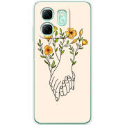 Чохол BoxFace Infinix Hot 50i Flower Hands