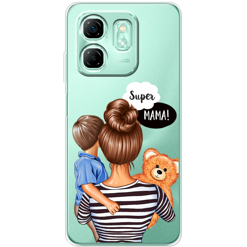 Прозорий чохол BoxFace Infinix Hot 50i Super Mama and Son