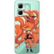 Прозорий чохол BoxFace Infinix Hot 50i Naruto and Kurama