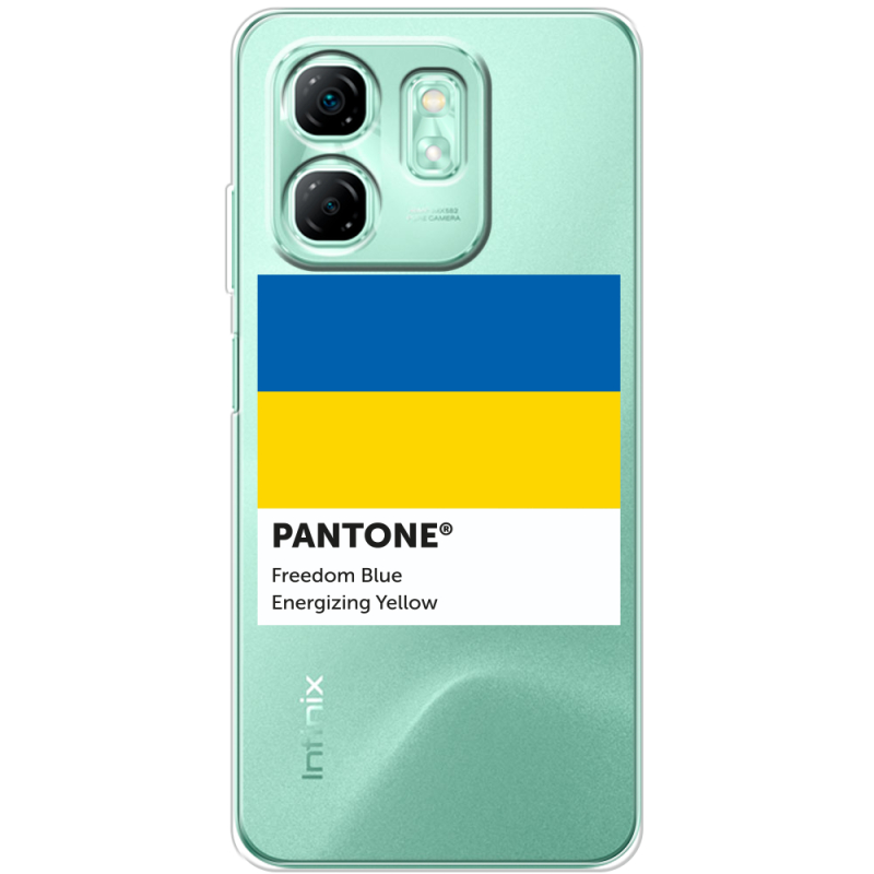 Прозорий чохол BoxFace Infinix Hot 50i Pantone вільний синій