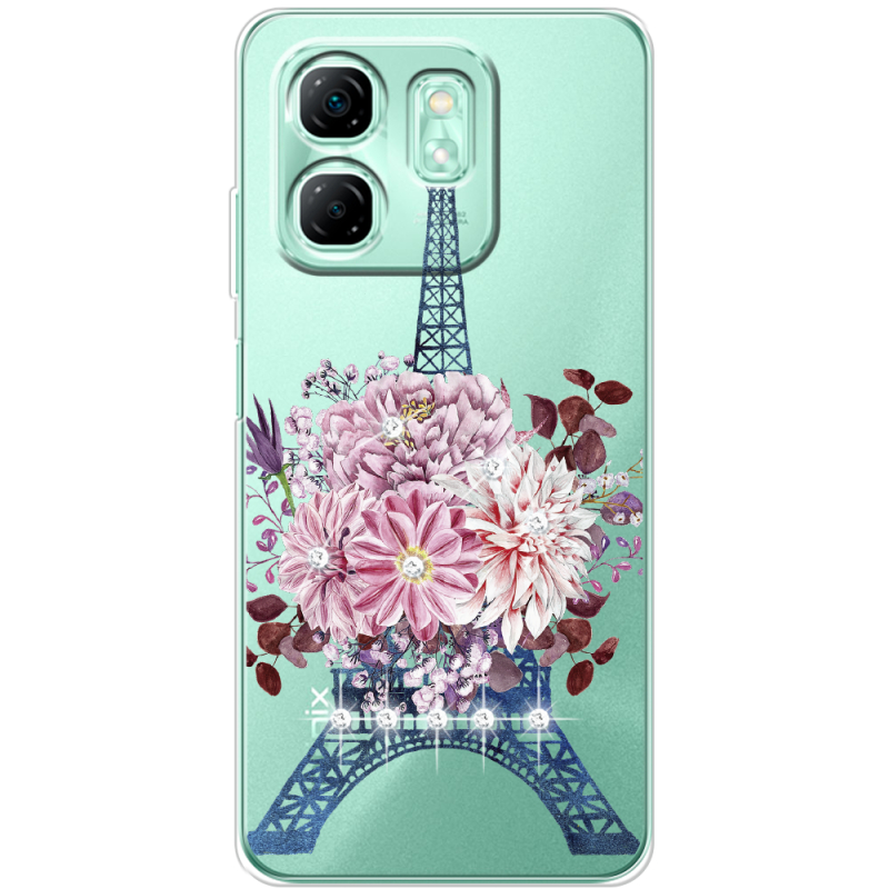 Чохол зі стразами Infinix Hot 50i Eiffel Tower