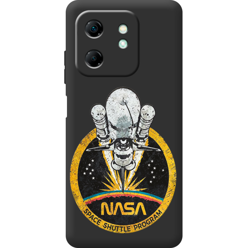 Чорний чохол BoxFace Infinix Hot 50i NASA Spaceship