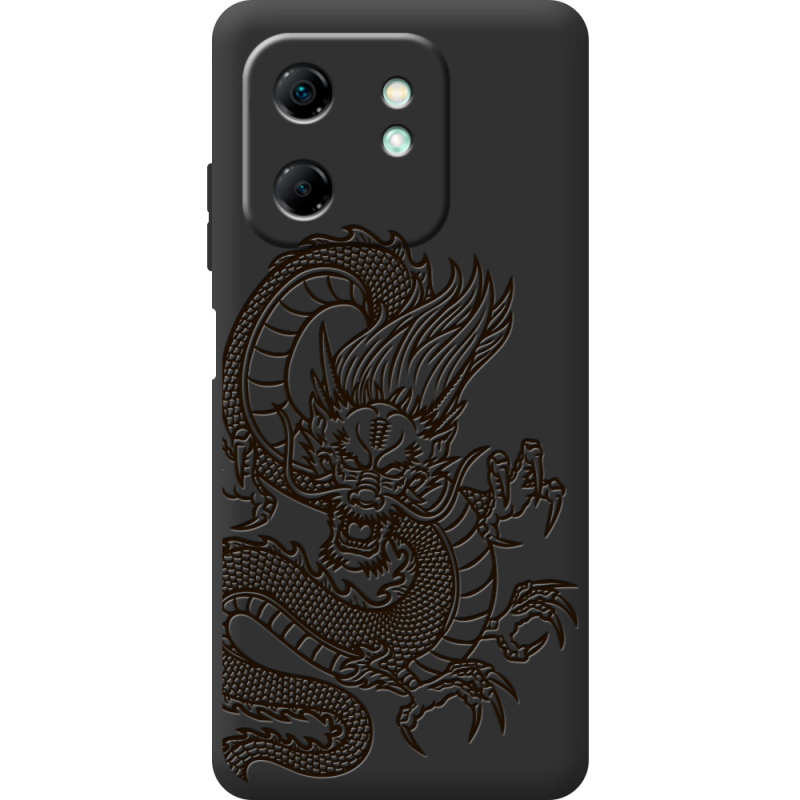 Чорний чохол BoxFace Infinix Hot 50i Chinese Dragon