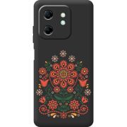 Чорний чохол BoxFace Infinix Hot 50i Ukrainian Ornament