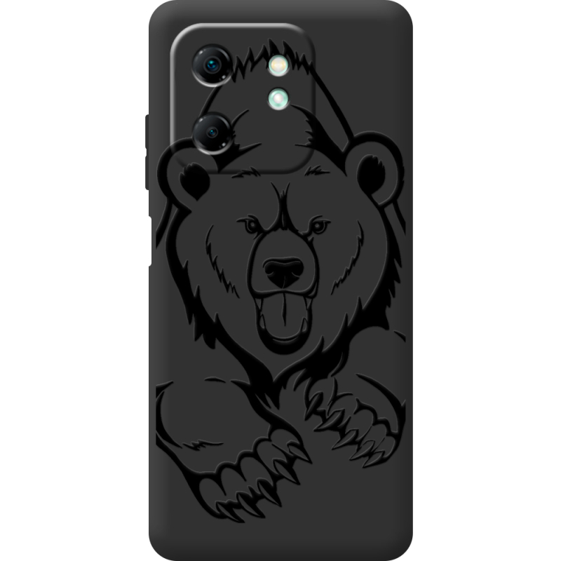 Чорний чохол BoxFace Infinix Hot 50i Grizzly Bear