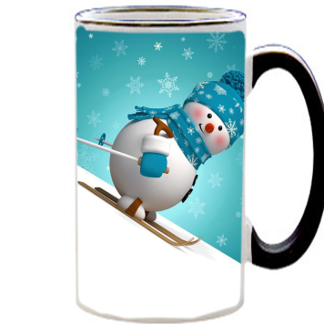 Чашка тест Skier Snowman