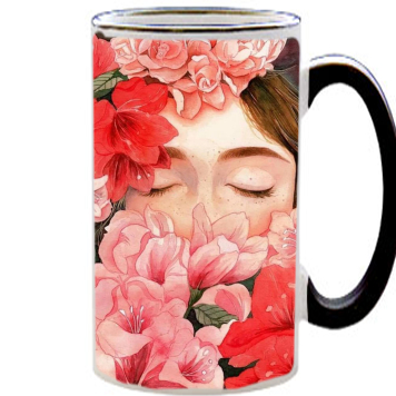 Чашка тест Girl in Flowers