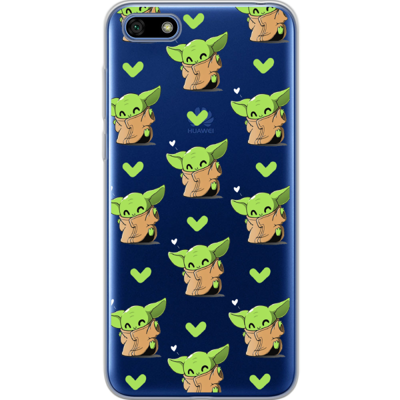 Прозрачный чехол Uprint Huawei Y5 2018 / Honor 7A Pattern Baby Yoda